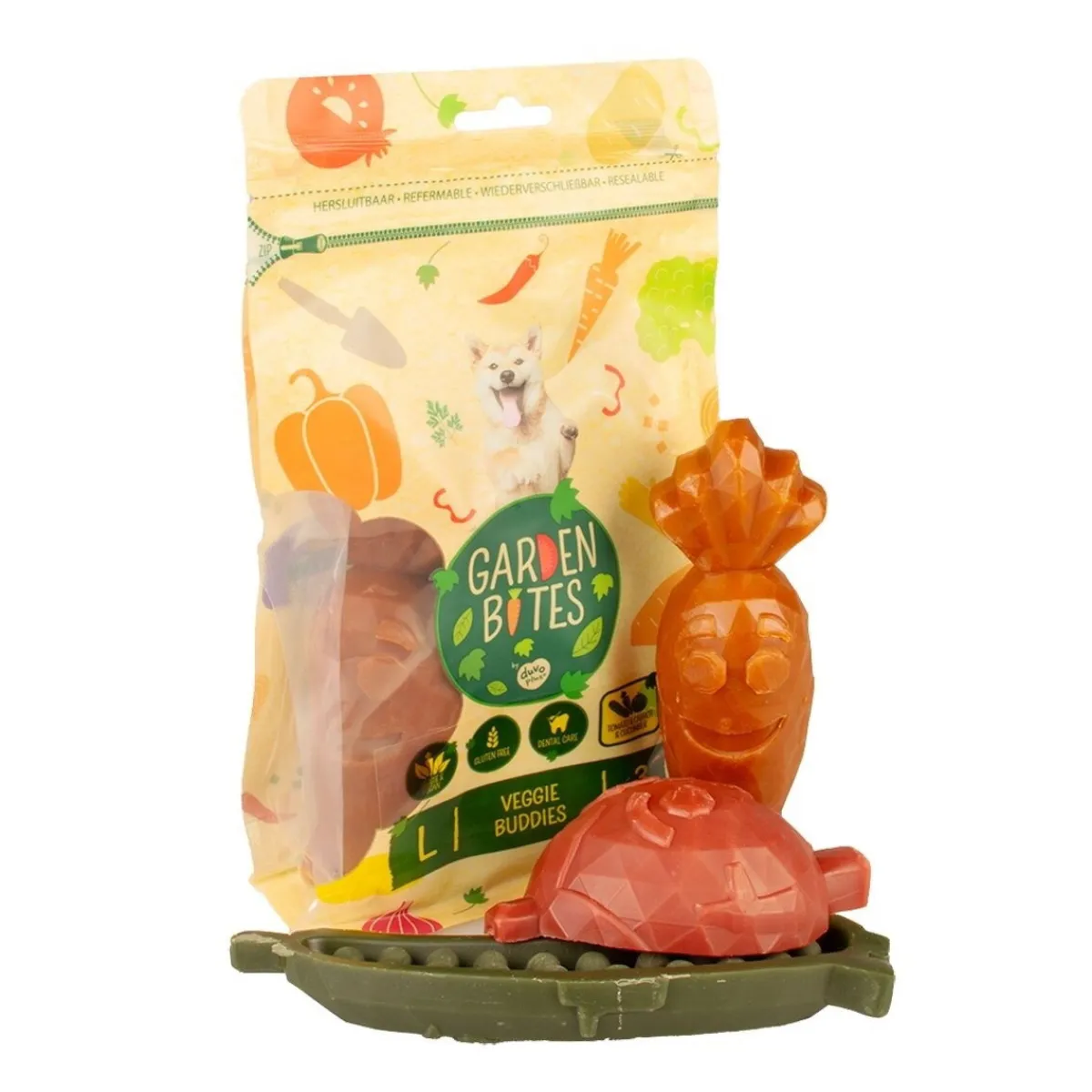 Veggie Buddies, L 3 kpl>Garden Bites Hot