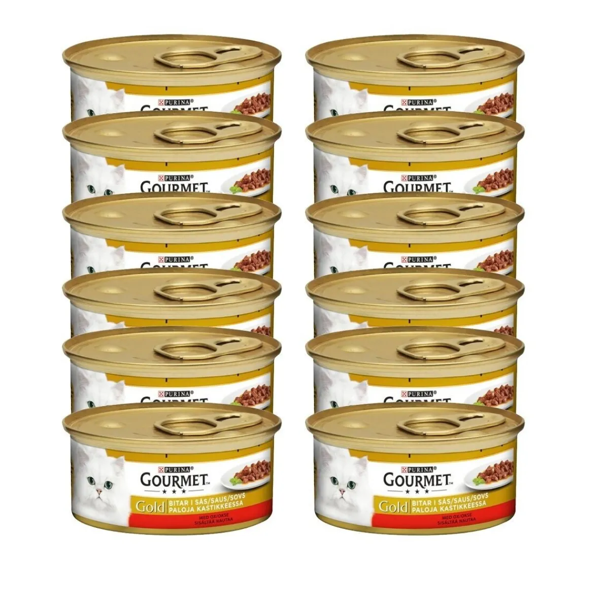 Gold Nauta kastikkeessa 12x 85g>Gourmet Best