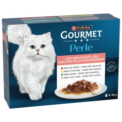 Mini Fillets Lihaa ja kalaa kastikkeessa 8 x 85 g>Gourmet Sale