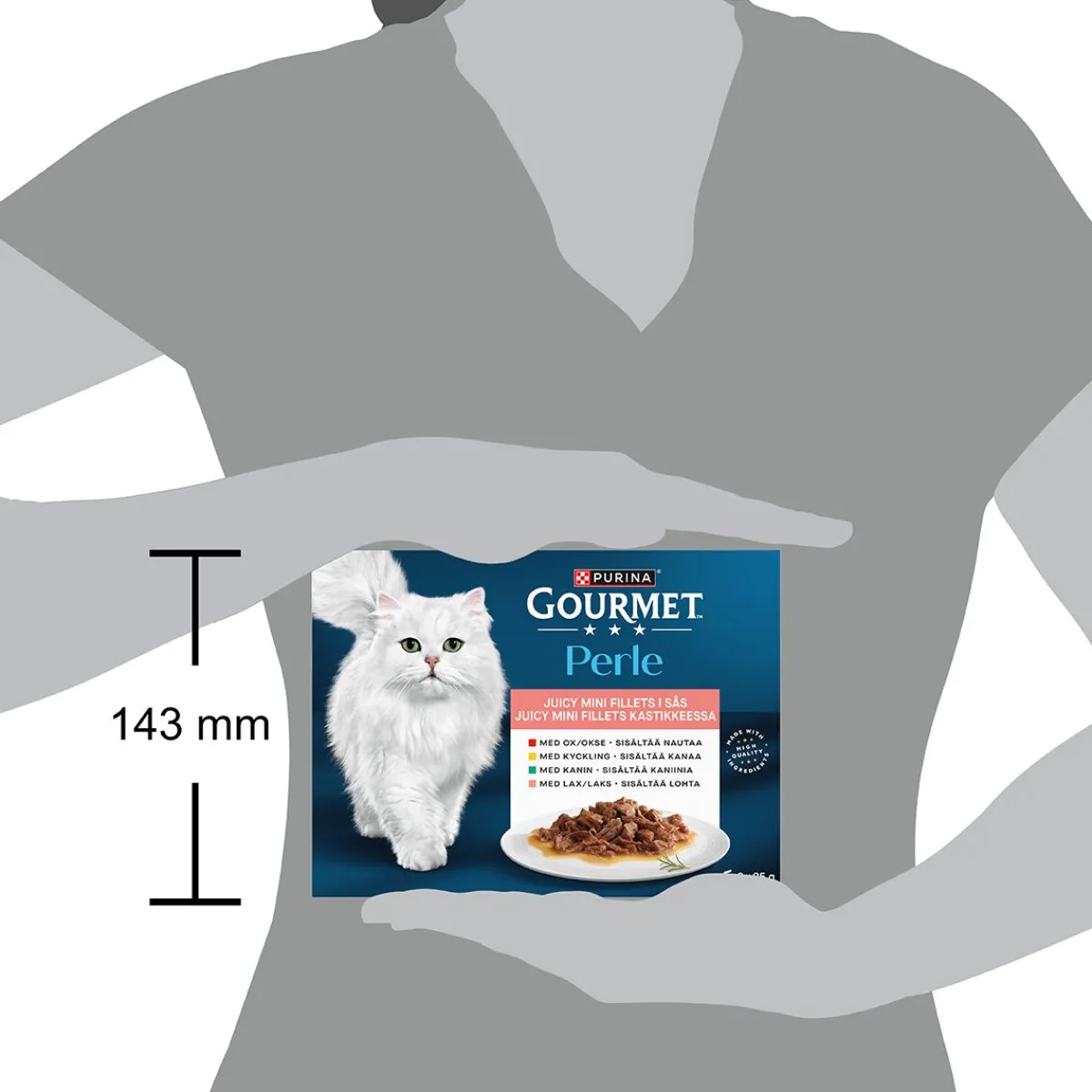 Mini Fillets Lihaa ja kalaa kastikkeessa 8 x 85 g>Gourmet Sale