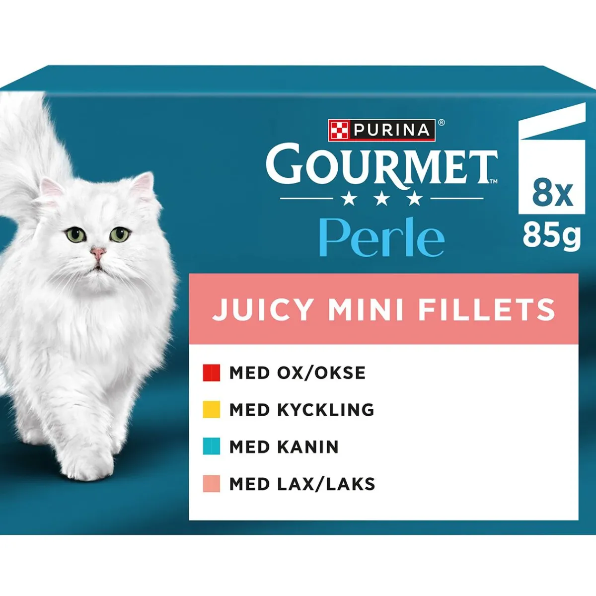 Mini Fillets Lihaa ja kalaa kastikkeessa 8 x 85 g>Gourmet Sale