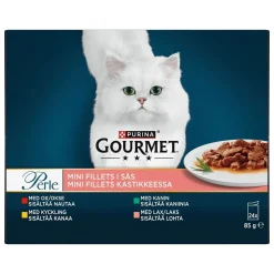 Perle Mini Fillets Meat&Fish Gravy 24x85g>Gourmet Clearance