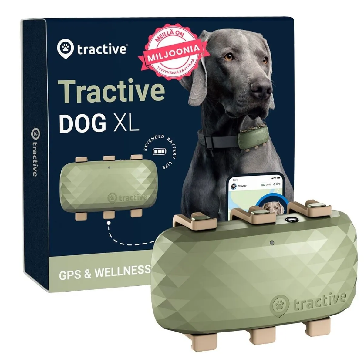 GPS koiralle XL>Tractive Online