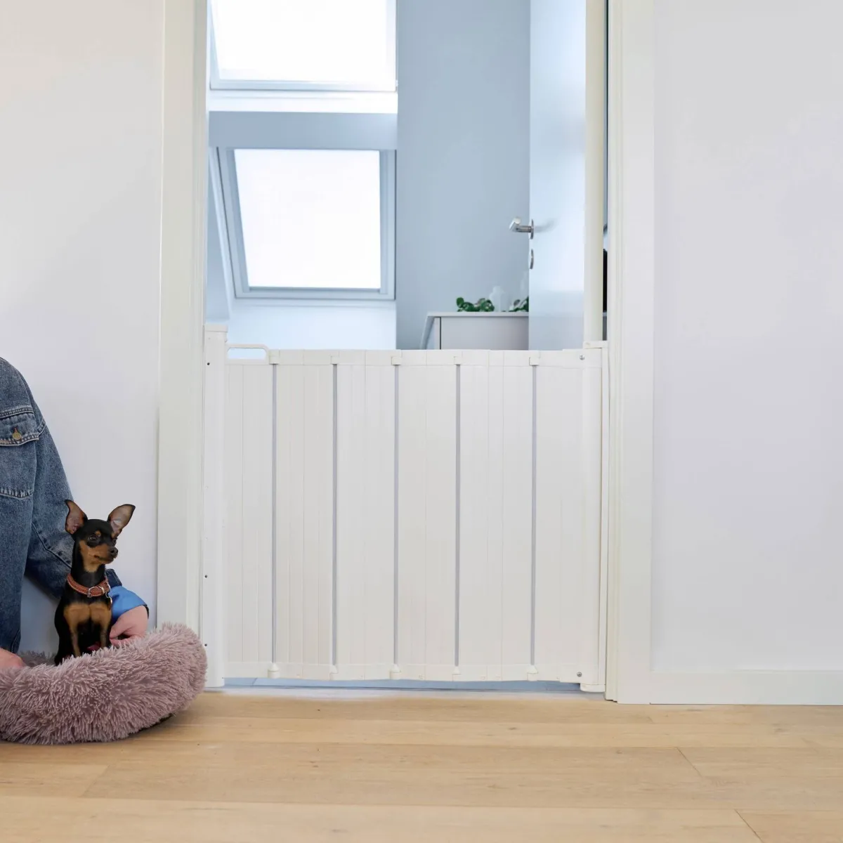 Haitariportti Marley 72,5 x 92 cm, valkoinen>DogSpace Outlet