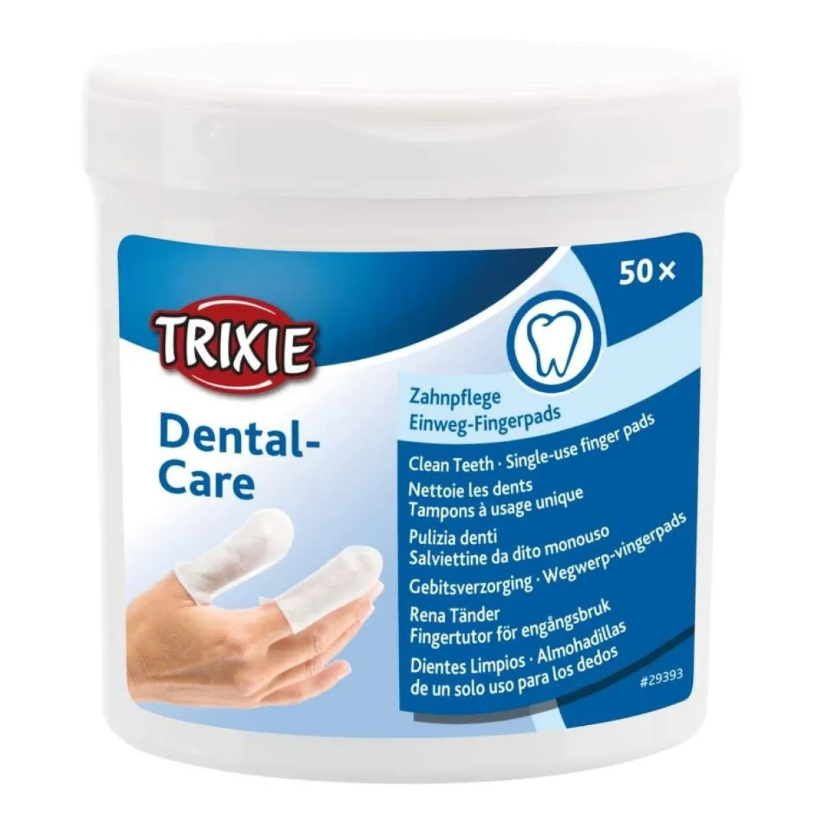 Hampaidenpuhdistuslaput 50 kpl>Trixie Discount