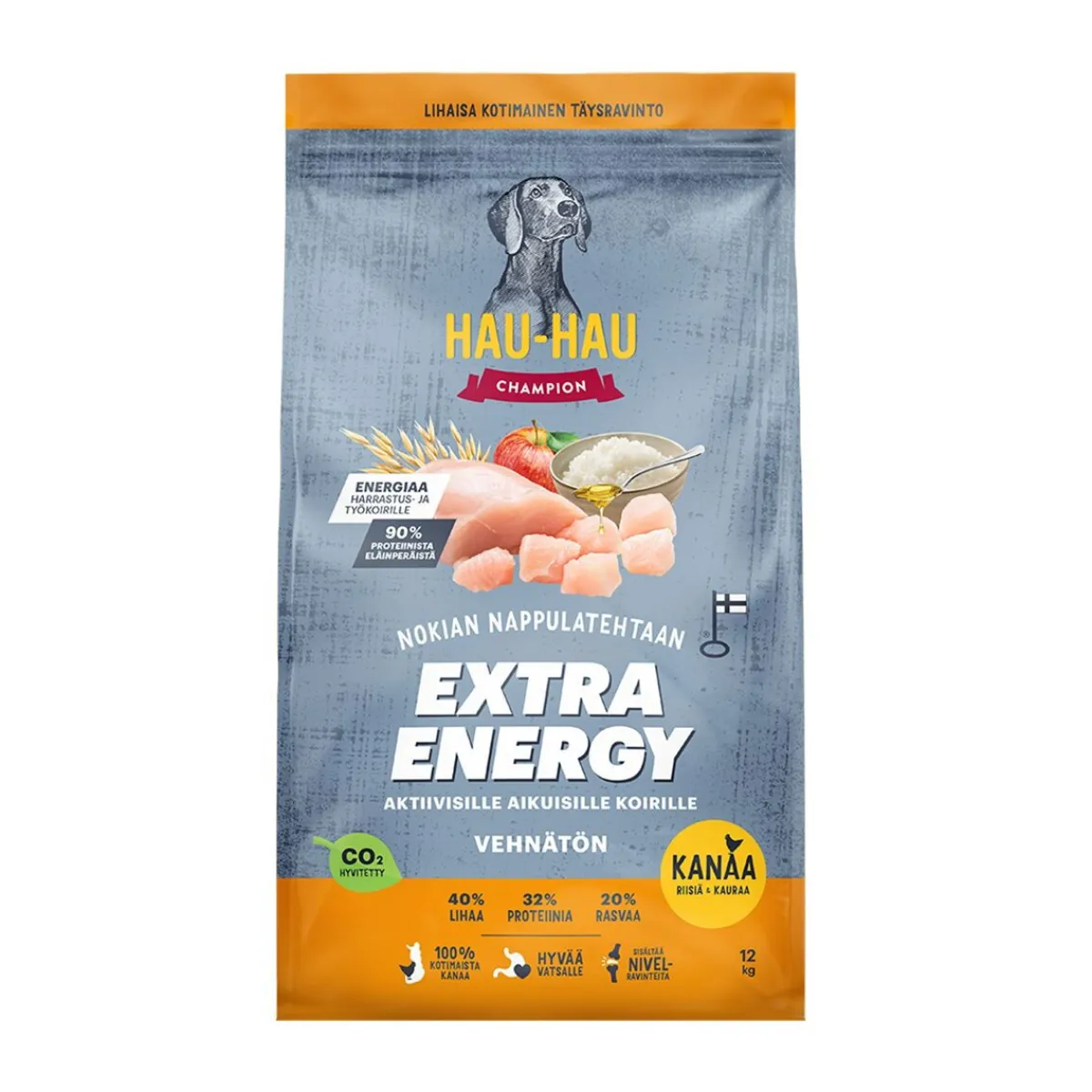 Hau-Hau Champion Extra Energia Kana, riisi ja kaura 12kg>Hau Hau Champion Sale