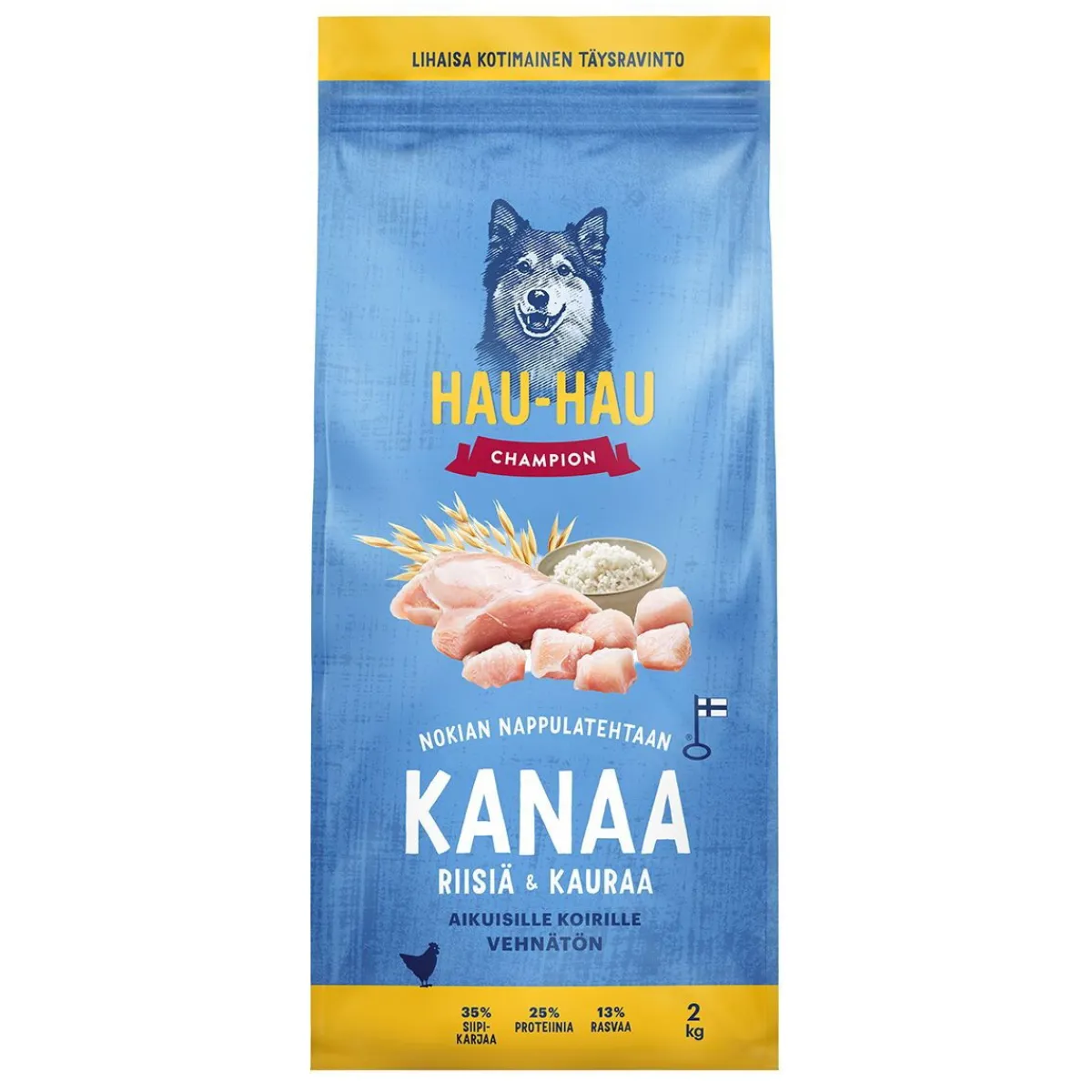 Hau-Hau Champion Kana, riisi ja kaura suurille koirille>Hau Hau Champion Best