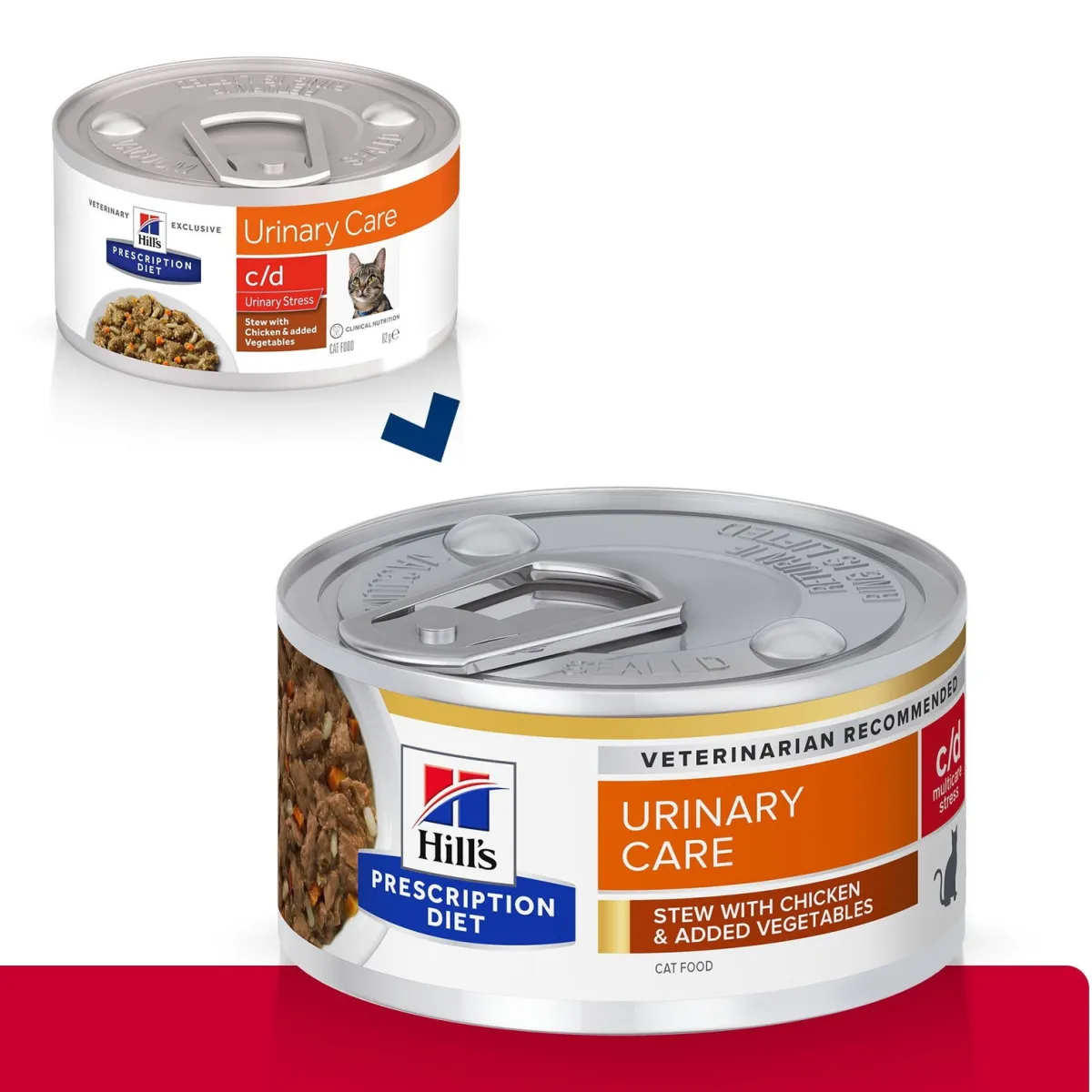 Hill's Diet Cat c/d Urinary Stress Stew Chicken&Vegetables 82g>Hill's Prescription Diet Outlet