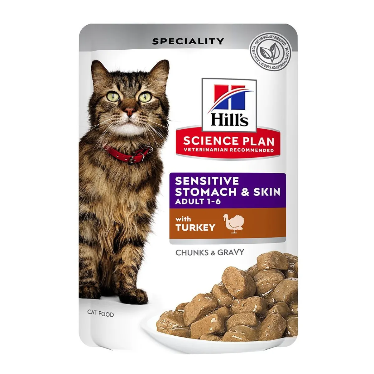 Science Plan Cat Adult Sensitive Stomach & Skin Turkey 12x85g>Hill's Sale