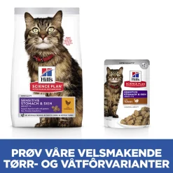 Science Plan Cat Adult Sensitive Stomach & Skin Turkey 12x85g>Hill's Sale