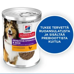 Science Plan Dog Sensitive Stomach & Skin Chicken & Vegetables 370g>Hill's Best
