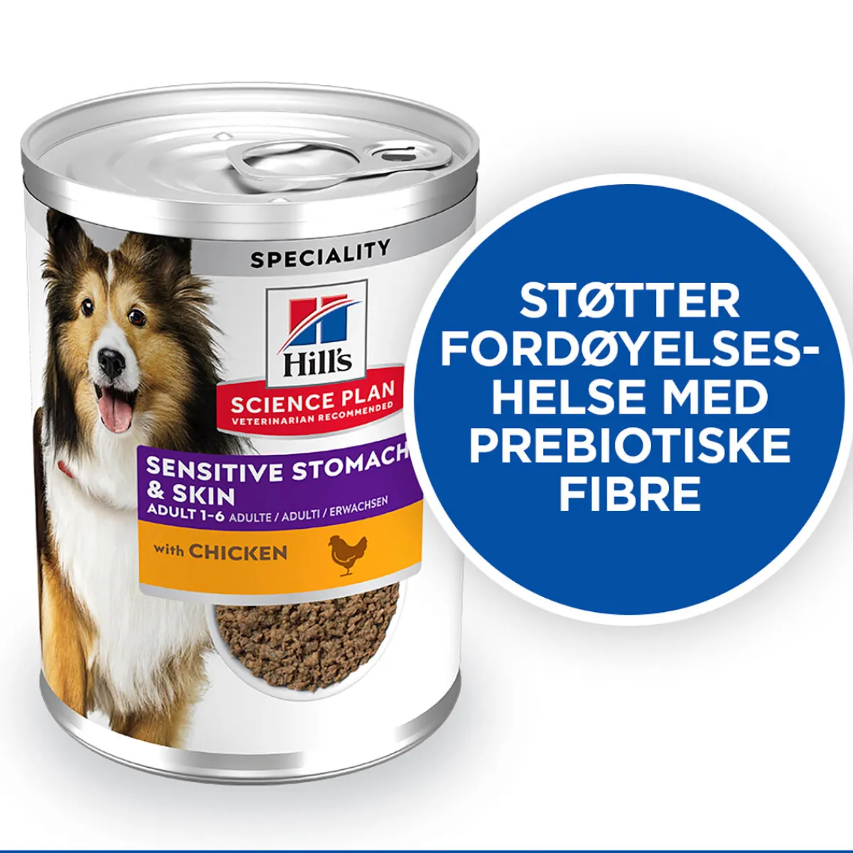 Science Plan Dog Sensitive Stomach & Skin Chicken & Vegetables 370g>Hill's Best