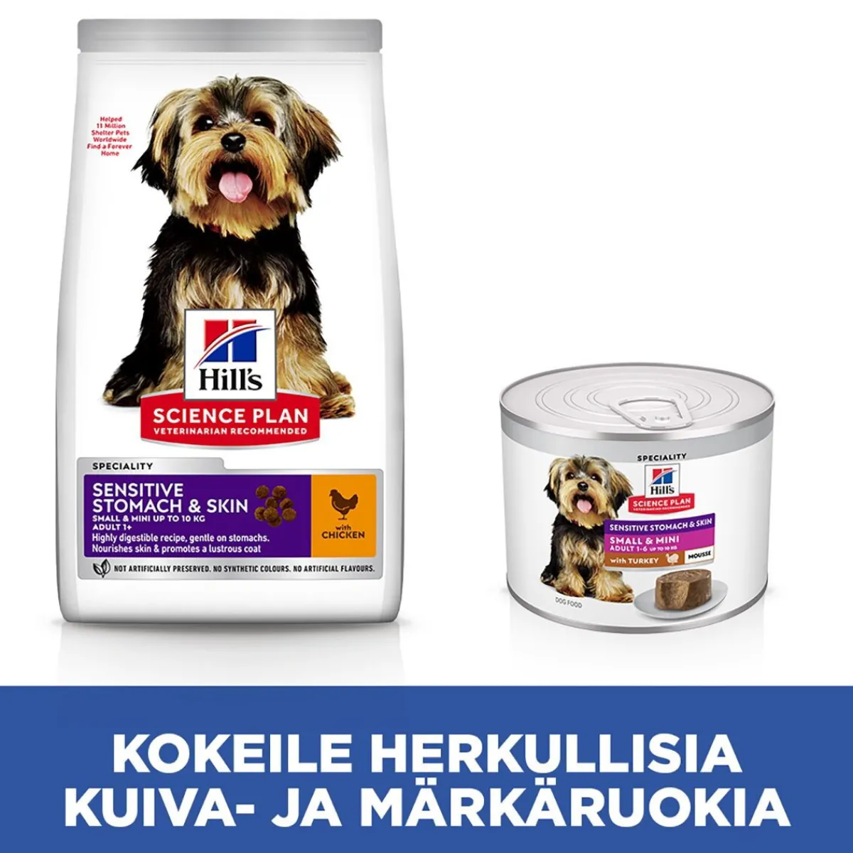 Science Plan Dog Sensitive Stomach & Skin Mousse Small & Mini Turkey 200g>Hill's Best