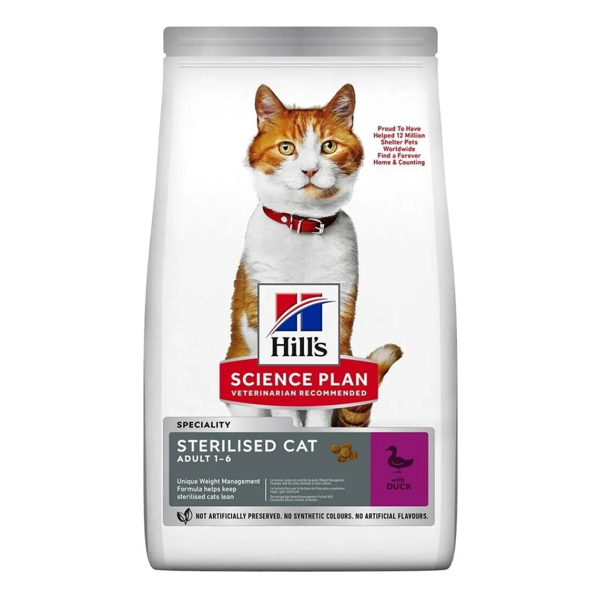 SP Cat Adult Sterilised with Duck>Hill's Hot