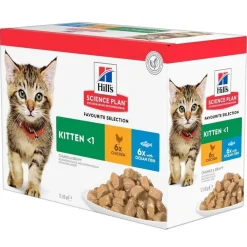 SP Feline Kitten Favourite Multipack 12 x 85 g>Hill's Clearance