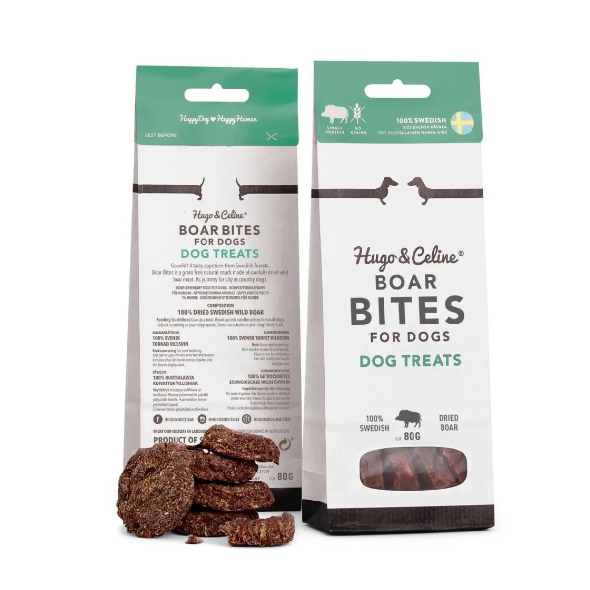 Boar Bites villisikaherkku 80g>Hugo&Celine
