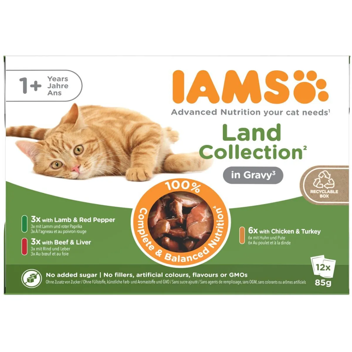 Advanced Nutrition Adult Gravy Lihalajitelma 12 x 85 g>Iams Clearance