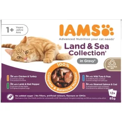 Advanced Nutrition Adult Gravy Liha- & kalalajitelma 12 x 85 g>Iams Outlet