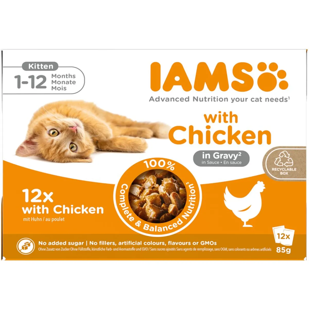 Advanced Nutrition Gravy Kitten Multibox 12 x 85 g>Iams
