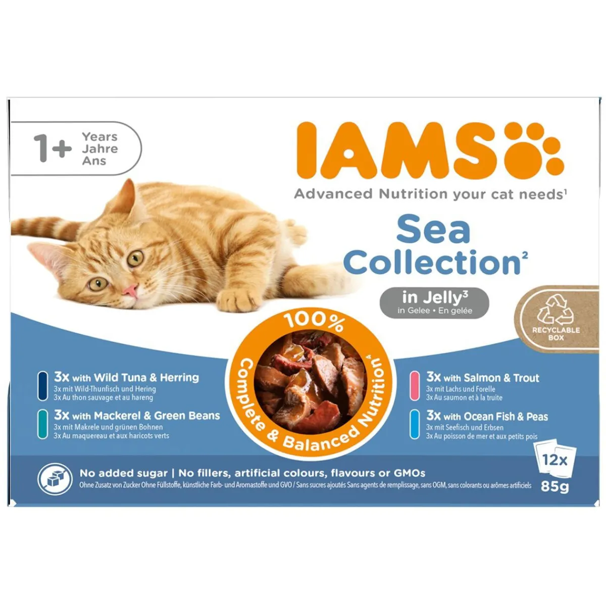 Advanced Nutrition Jelly Kalalajitelma 12 x 85 g>Iams Hot