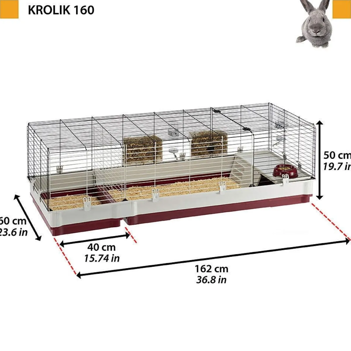 Kaninhäkki Krolik 160>Ferplast Best
