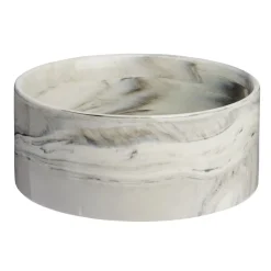 Keraaminen koirankuppi Marble kermanvaalea>Basic Online