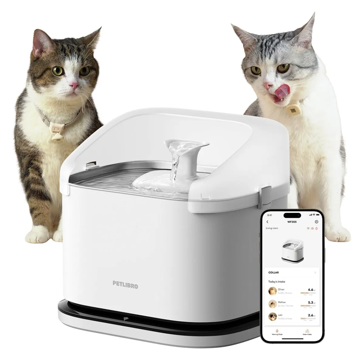 Kissojen juoma-automaatti Dockstream RFID Multi Cats>Petlibro Clearance