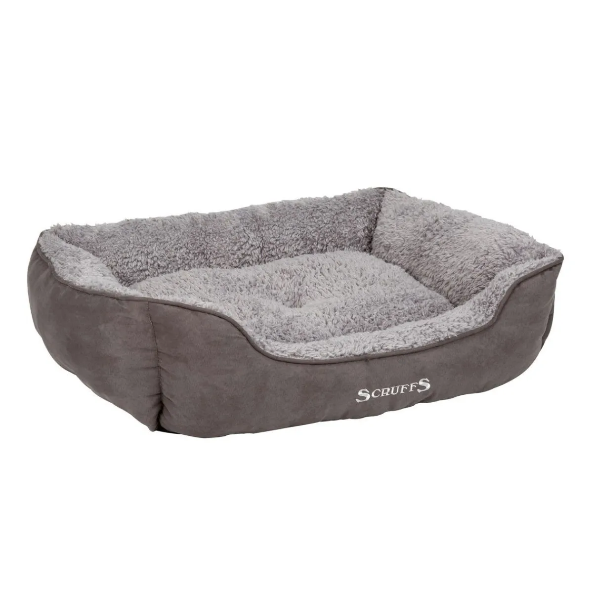 Koiran reunallinen peti Cosy, harmaa>Scruffs Best