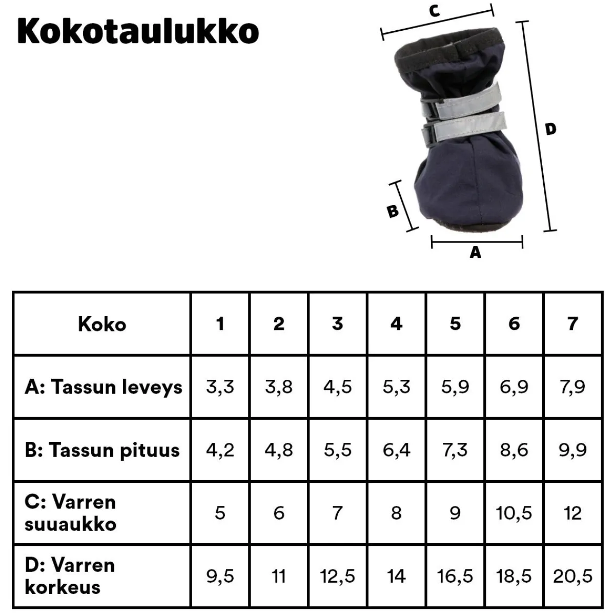 Koiran talvitossut Snow, 2 kpl>Feel Active Clearance