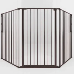 Korkea ja säädettävä koiraportti Rocky, musta 90-221 x 104,5 cm>DogSpace