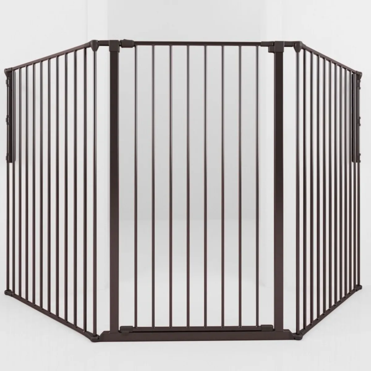Korkea ja säädettävä koiraportti Rocky, musta 90-221 x 104,5 cm>DogSpace