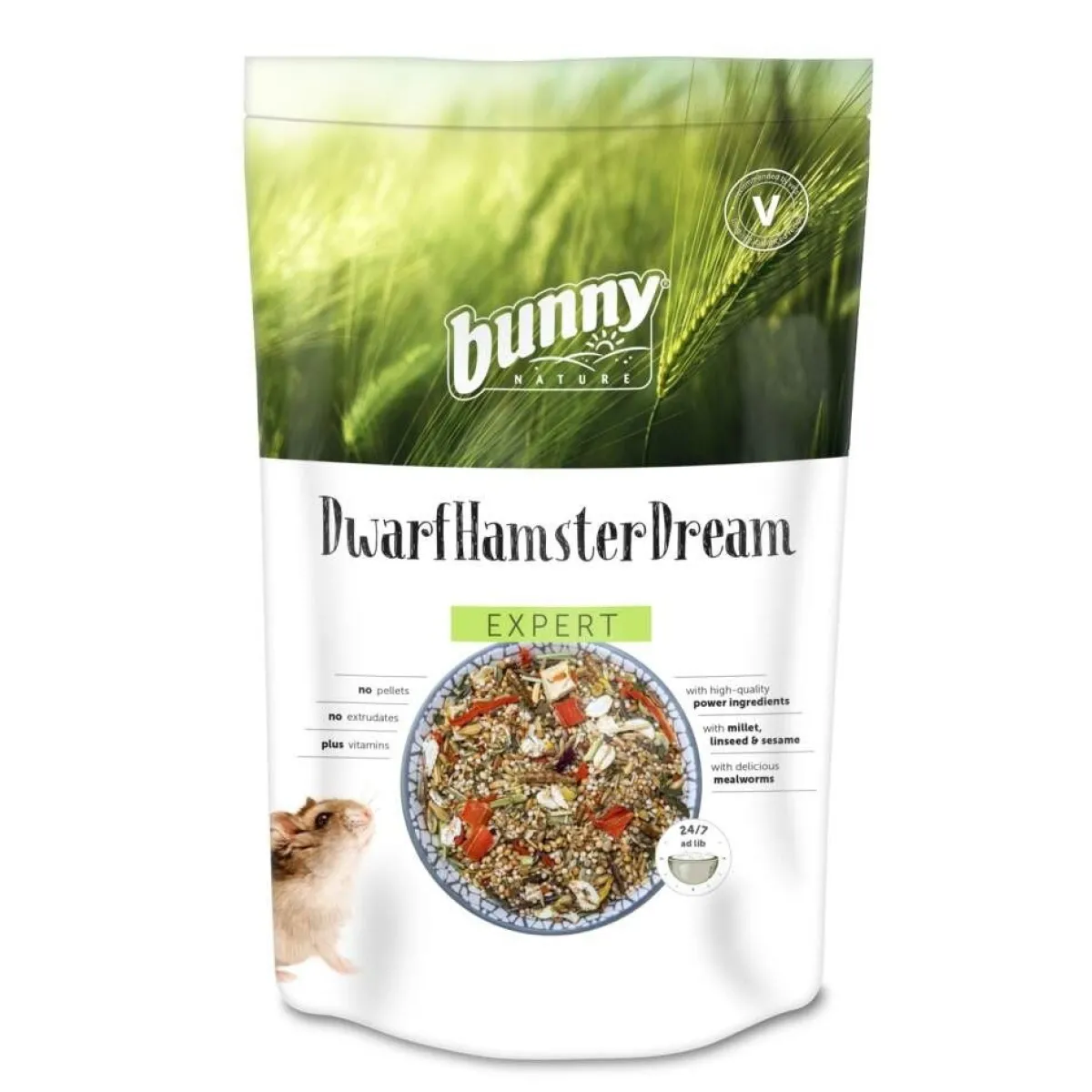 Kääpiöhamsterin ruoka Bunny Dream Expert 500g>Bunny Nature Best