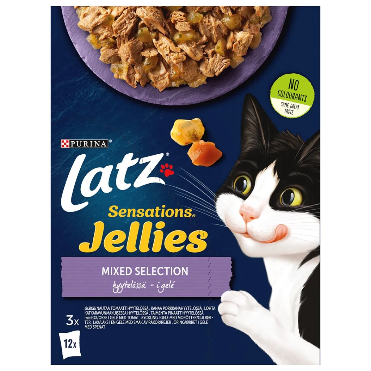 Cat Sensations Mixed Selection in jelly 12x100g>Latz Clearance