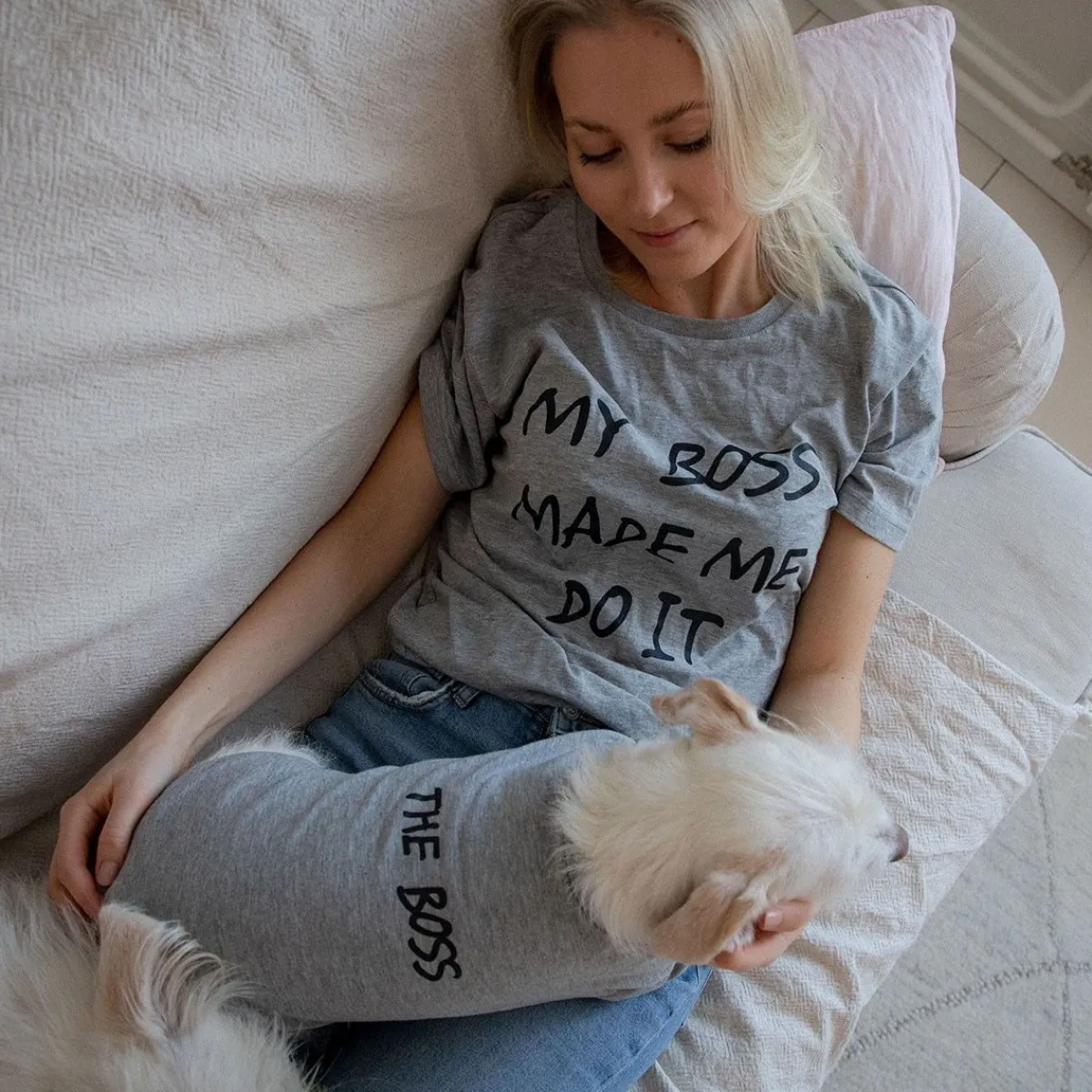 Lemmikin vanhemman paita harmaa>Little&Bigger Outlet