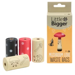 Mushroom Love -koiran kakkapussit 60 kpl>Little&Bigger Outlet