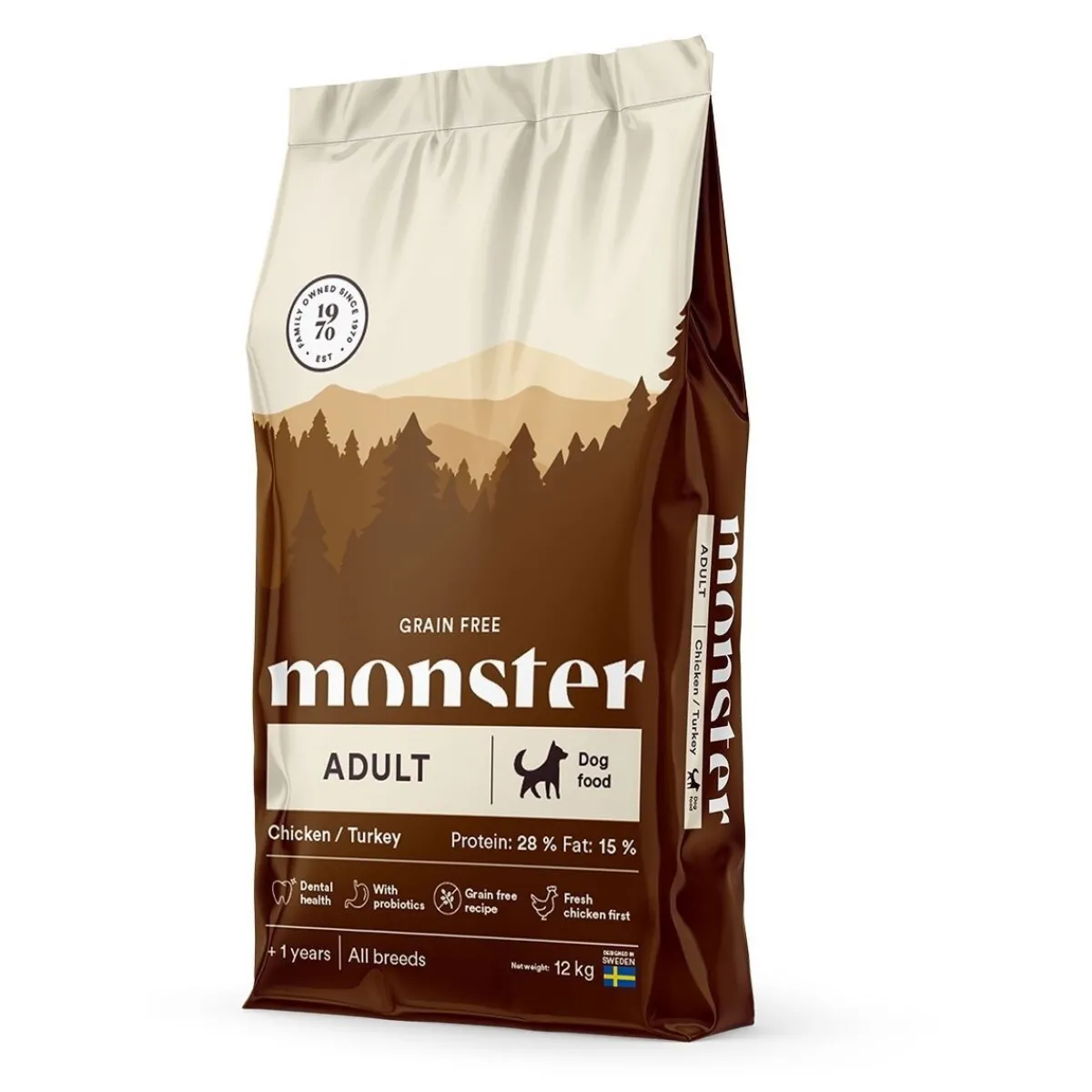 Monster Adult Grain Free Kana&Kalkkuna>Monster Pet Food Clearance