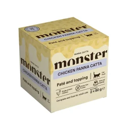 Monster Cat Adult Panna Catta Chicken 2 x 80 g>Monster Pet Food Clearance