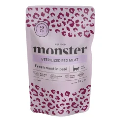 Monster Cat Adult Sterilized Red Meat Patee 85 g>Monster Pet Food