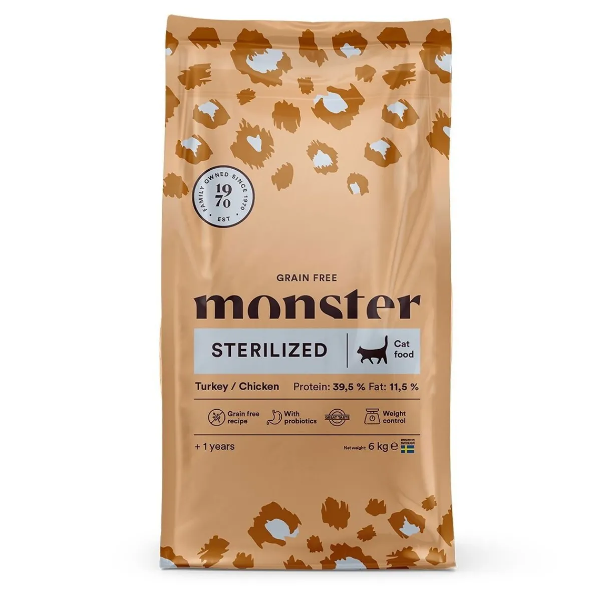 Monster Cat Grain Free Sterilized Kalkkuna & Kana>Monster Pet Food Online