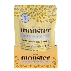 Monster Cat Pouch Adult Chicken 16 x 85 g>Monster Pet Food Outlet