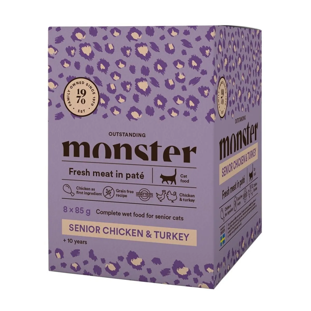 Monster Cat Senior kana-kalkkuna 85 g>Monster Pet Food Online