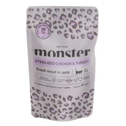 Monster Cat Sterilized Chicken & Turkey 16 x 85 g>Monster Pet Food New