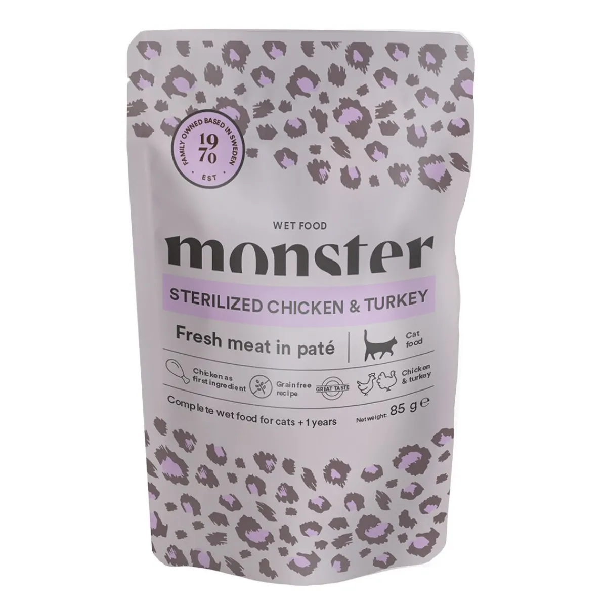 Monster Cat Sterilized Chicken & Turkey 16 x 85 g>Monster Pet Food New