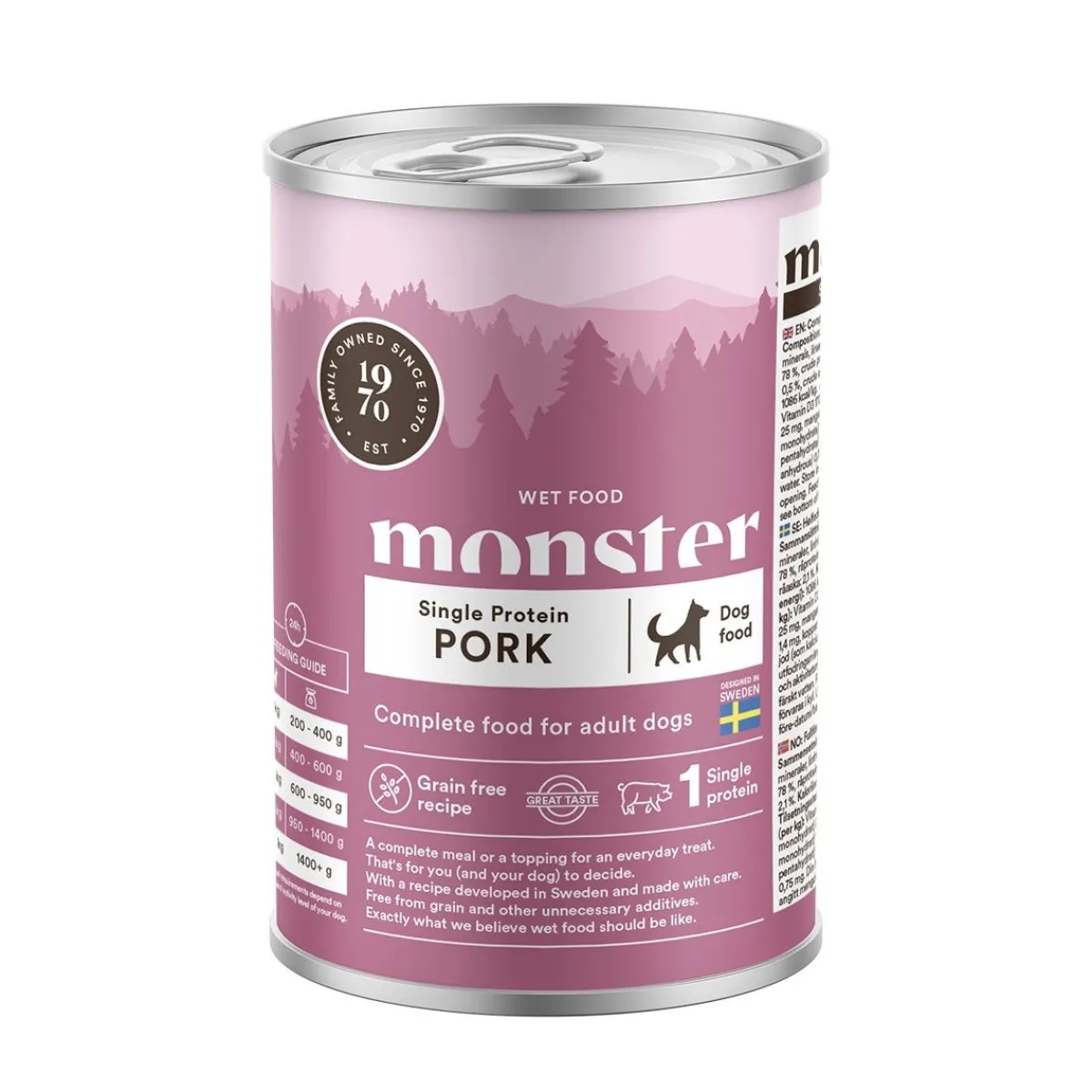Monster Dog Adult Single Protein Pork 400 g>Monster Pet Food Best