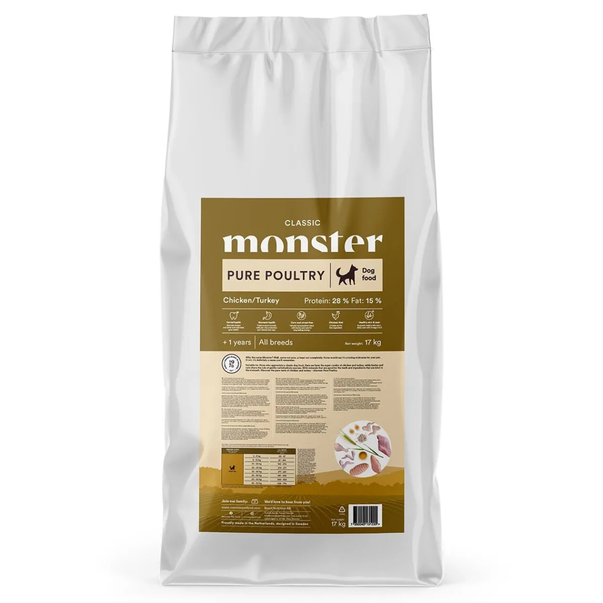 Monster Dog Classic Pure Poultry>Monster Pet Food Outlet