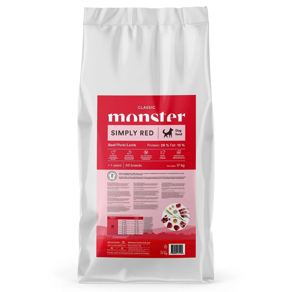 Monster Dog Classic Simply Red>Monster Pet Food Discount