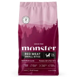 Monster Dog GF Adult Red Meat Small Bites>Monster Pet Food Clearance
