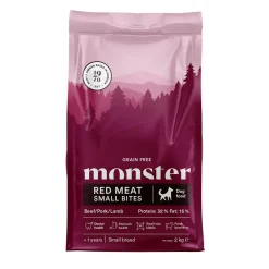 Monster Dog GF Adult Red Meat Small Bites>Monster Pet Food Clearance