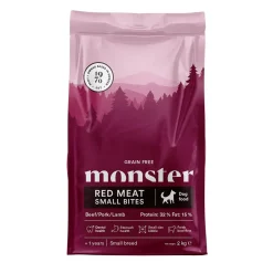 Monster Dog GF Adult Red Meat Small Bites>Monster Pet Food Clearance