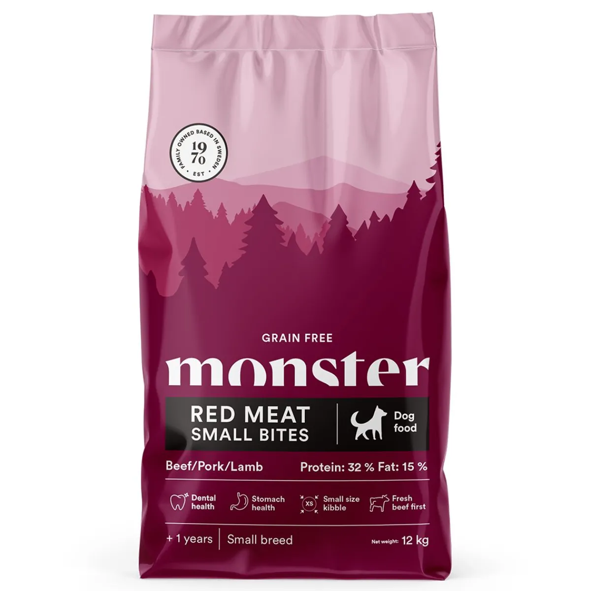 Monster Dog GF Adult Red Meat Small Bites>Monster Pet Food Clearance